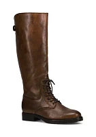 Melissa Lug Back Zip Tall Boots