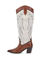 Sara Western Tall Stud Boots