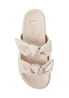 Kiki Bow Slide Footbed Sandals
