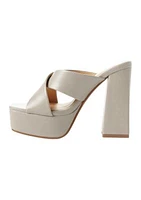 Federica Cross Strap Heeled Sandals