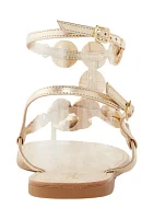 Palermo Thong Rhinestone Strappy Sandals