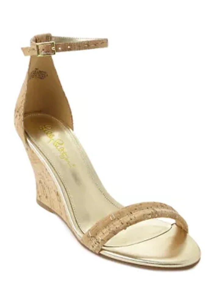 Jenna Wedge Cork Sandals