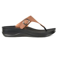 Shale Comfortable Arch Support Flip Flops for Womens