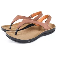 Verra Women's Comfortable Soft Toe Post Sandals with Arch Support