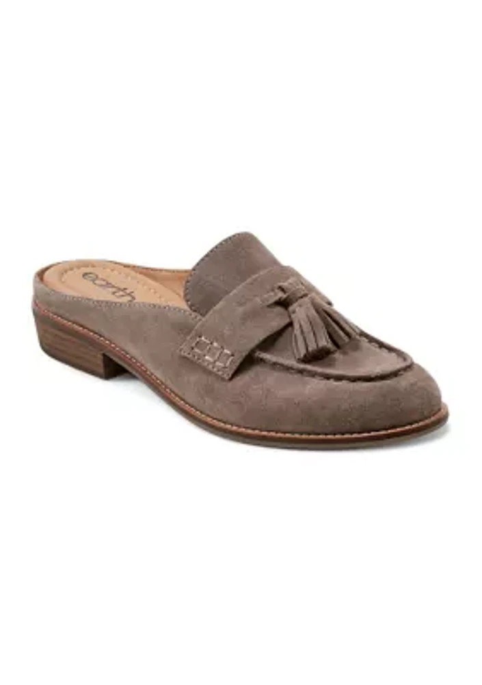 Everett Casual Slip On Round Toe Loafer Mules