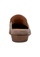 Everett Casual Slip On Round Toe Loafer Mules