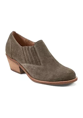 Jalin Block Heel Slip On Casual Booties