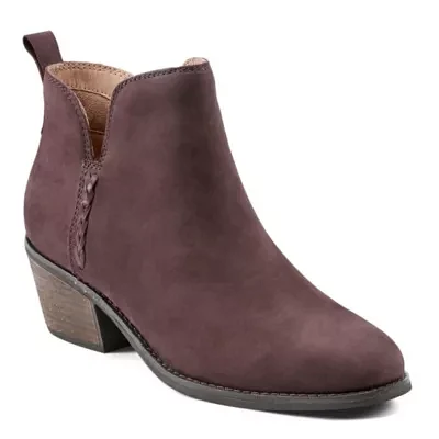 Marisole Block Heel Slip On Casual Booties