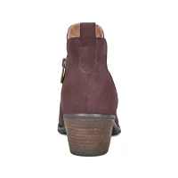 Marisole Block Heel Slip On Casual Booties