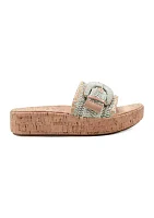 Samsy One Band Platform Casual Wedge Sandals