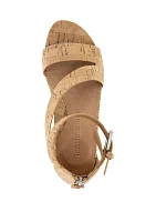 Gwen Wedge Cork Sandals