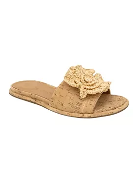 Lucy Slide Cork Sandals