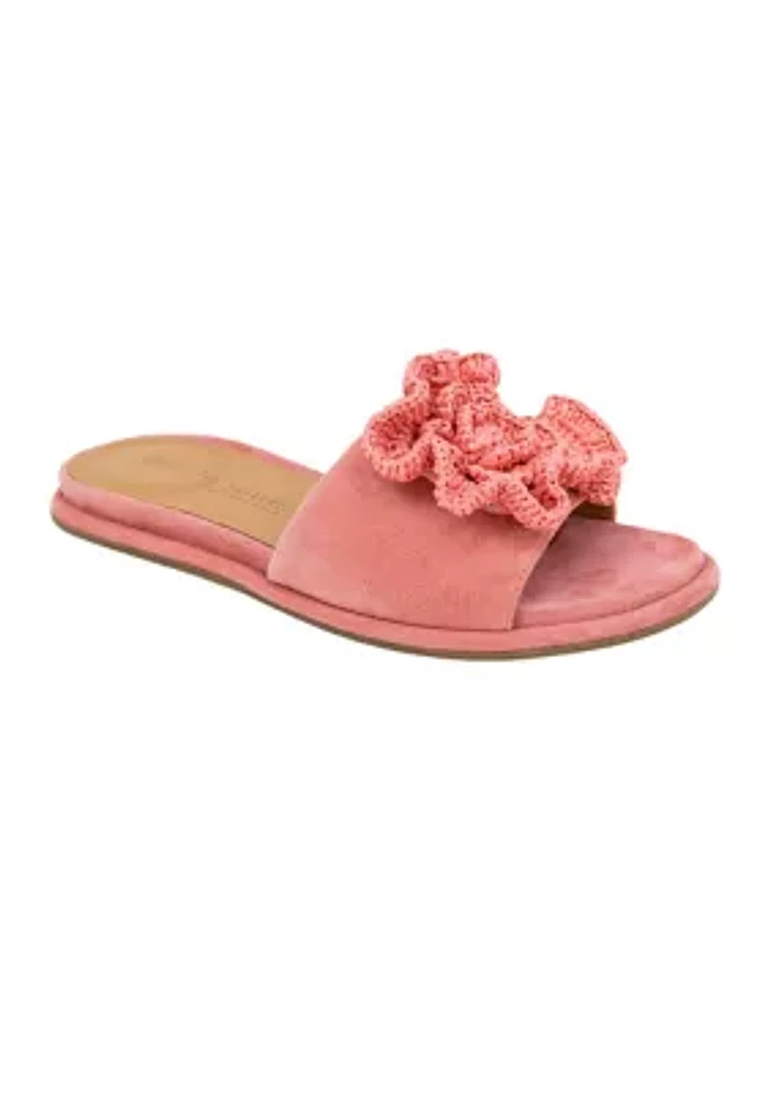 Lucy Slide Suede Sandals