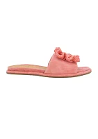 Lucy Slide Suede Sandals