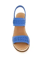 Elyssa 2 Band Braided Sandals