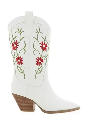 Allison Embroidery Western Boots