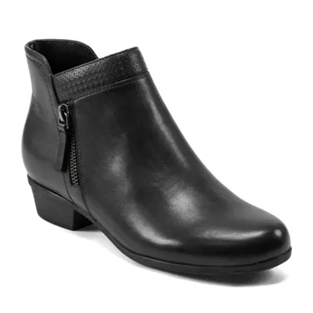 Carly Side Zip Casual Ankle Booties