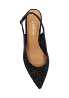 Pranil Sparkle Slingback Heels