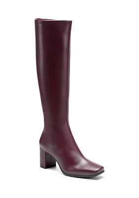 Micah Block Heel Tall Wide Calf Boot