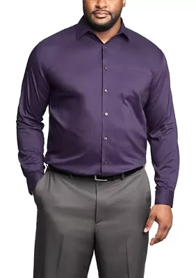 Big & Tall Ultra Wrinkle Free Stretch Collar Shirt