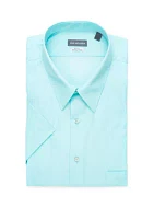 Big & Tall Short Sleeve Wrinkle-Free Poplin Dress Shirt