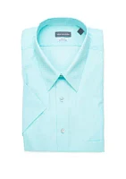 Big & Tall Short Sleeve Wrinkle-Free Poplin Dress Shirt