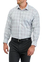 Men's Big Regular Fit Wrinkle Free Plaid Shirt