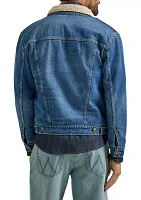 Men's Sherpa Lined Denim Trucker Jacket