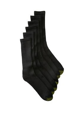 Big & Tall Crew Socks - 6-Pack