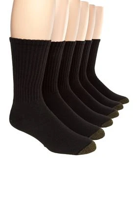 Big & Tall  Cotton Crew 6 Pk Athletic Socks