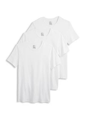 Smooth Fit Cotton Stretch Crew Neck Undershirt - 3 Pack