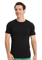 Smooth Fit Cotton Stretch Crew Neck Undershirt - 3 Pack