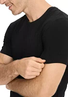 Smooth Fit Cotton Stretch Crew Neck Undershirt - 3 Pack