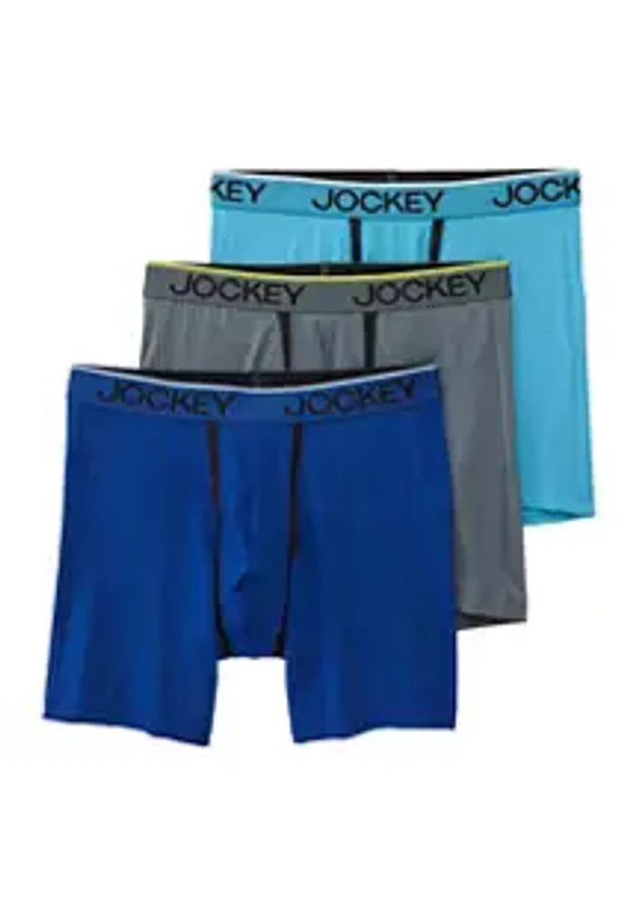Jockey® Chafe Proof Pouch Microfiber 7" Boxer Brief - 3 Pack