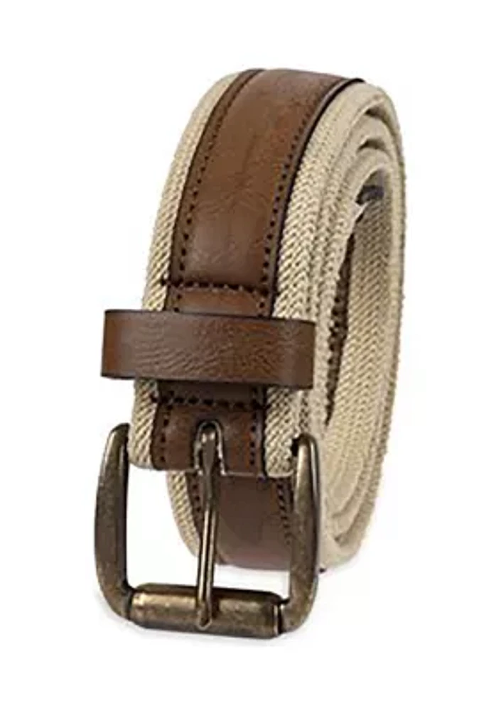 Leather Stripe Belt