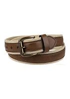 Leather Stripe Belt