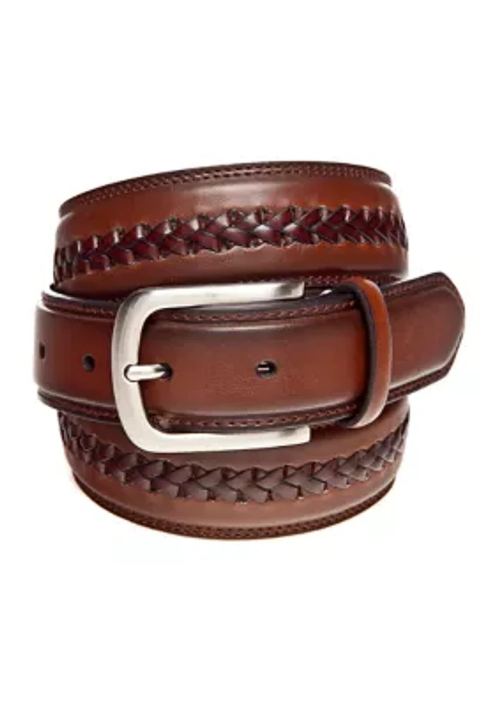 Braided Center Leather Belt