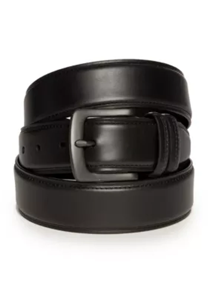 Big & Tall Dropped Edge With Crease Casual Belt