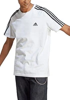 Essentials 3 Stripes Regular Fit Logo Graphic T-Shirt