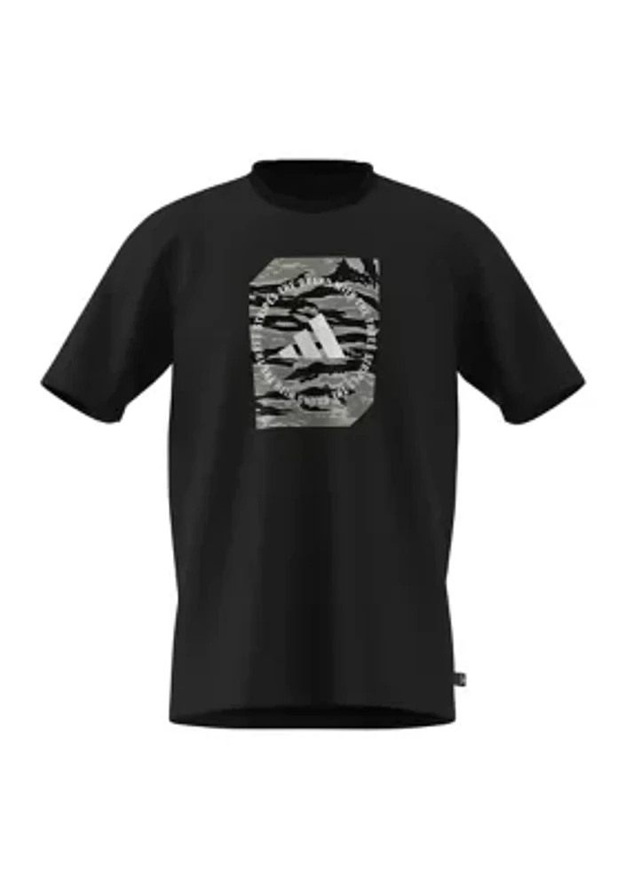 Big & Tall Camo Box Graphic T-Shirt