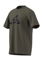 Big & Tall Camo Logo Graphic T-Shirt