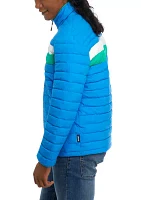 Color Block Puffer Jacket