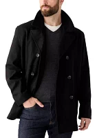 Button Front Peacoat