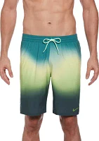 Aurora Borealis Printed 9" Volley Swim Trunks