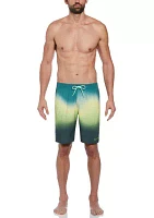 Aurora Borealis Printed 9" Volley Swim Trunks