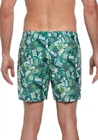 Smiles 5" Printed Volley Swim Trunks