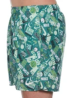 Smiles 5" Printed Volley Swim Trunks