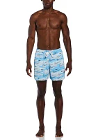 5'' Flocked Volley Swim Shorts