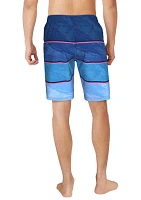 Wave Stripe 9" Volley Shorts