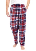 Plaid Printed Fleece Pants